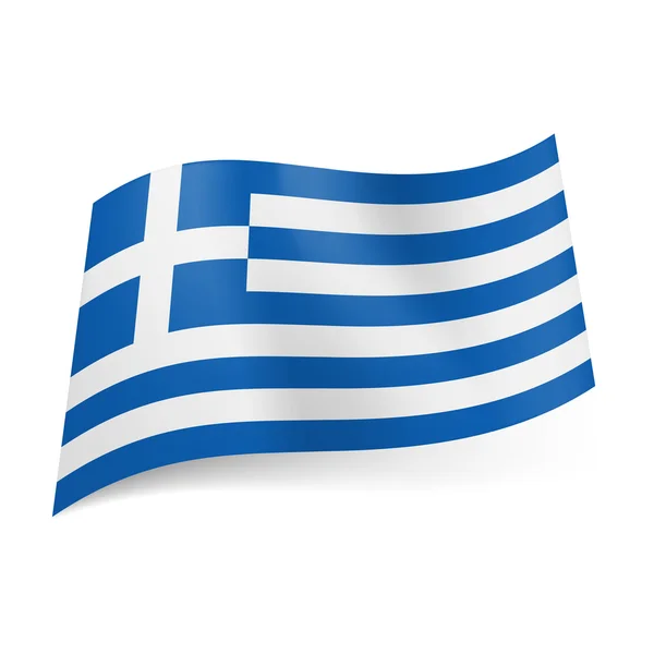 Yunanistan Devlet bayrağı. — Stok Vektör