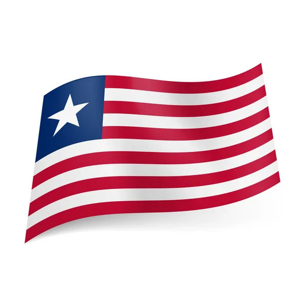 Vlag van liberia. — Stockvector