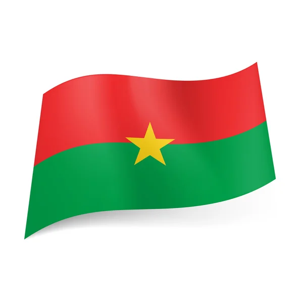 Bandeira do Estado de Burkina Faso . — Vetor de Stock