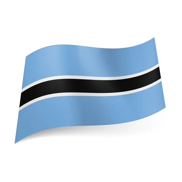 Bandiera di Stato del Botswana . — Vettoriale Stock