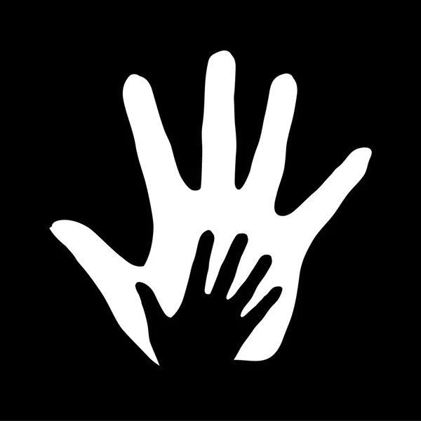 Helpende hand. — Stockvector