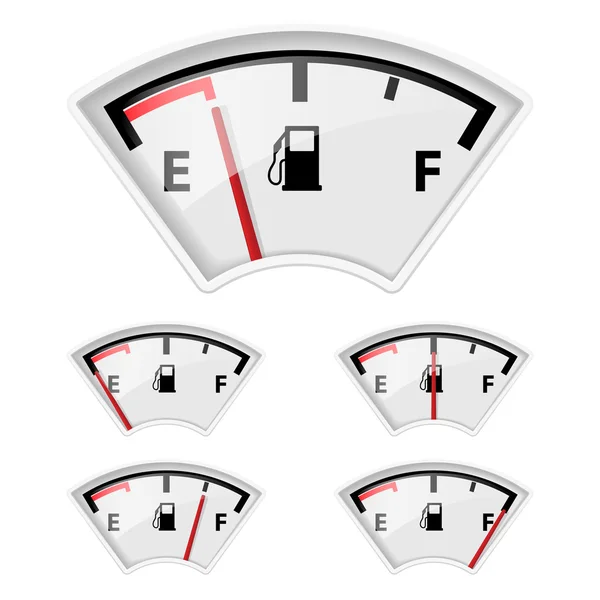 Indicatore del carburante . — Vettoriale Stock