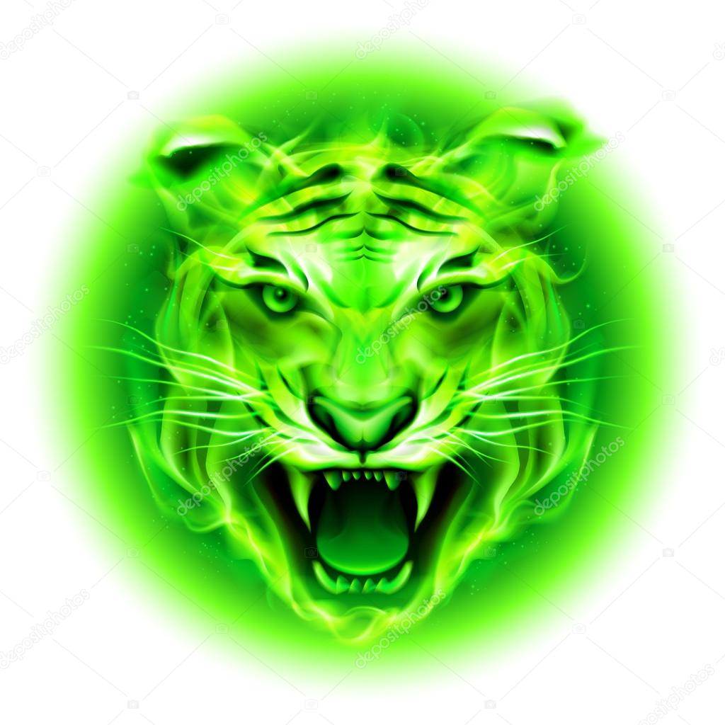 Green fire tiger.