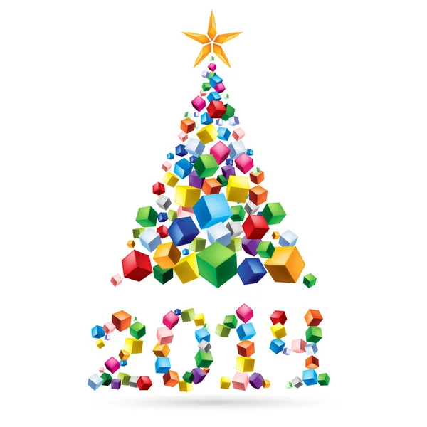 Abstract Christmas tree. — Stock Vector