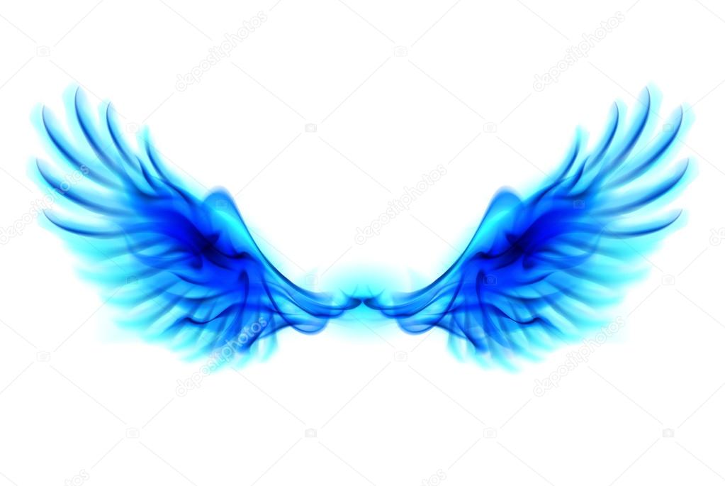 Blue fire wings