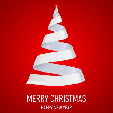 Şerit Noel ağacı.