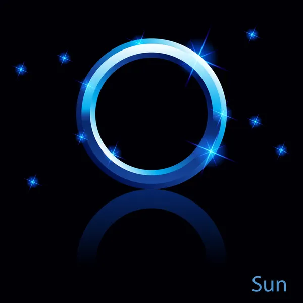 Sun sign. — Stock Vector