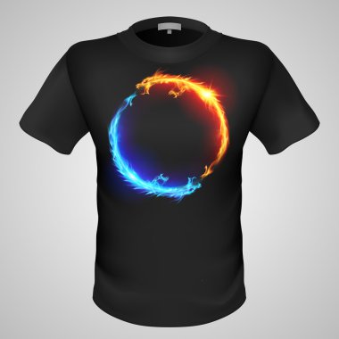 erkek t-shirt baskı ile.