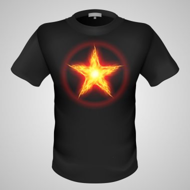 erkek t-shirt baskı ile.