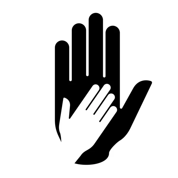 Aide à la main. — Image vectorielle