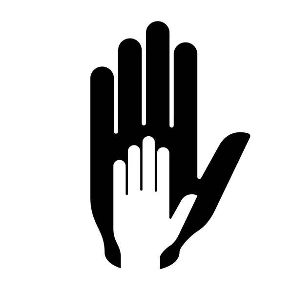 Aide à la main. — Image vectorielle