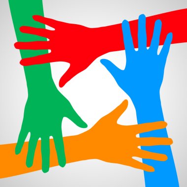 Hands of friendship.