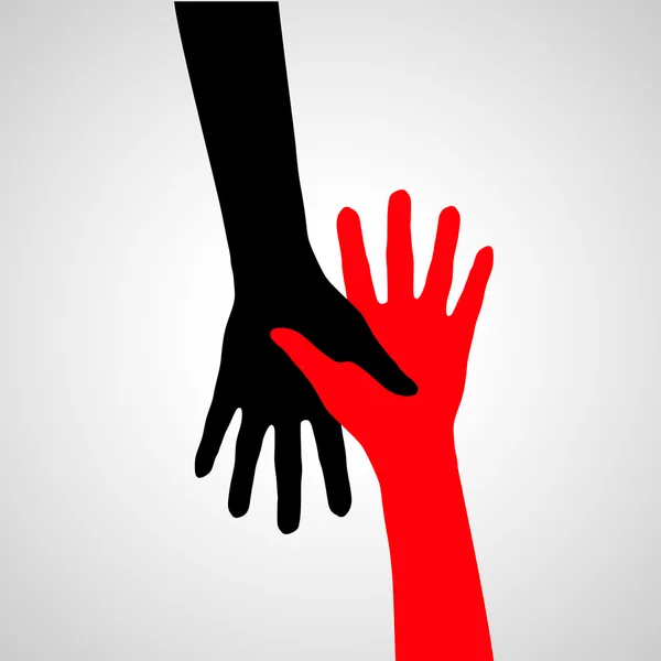 Les mains de l'amitié . — Image vectorielle