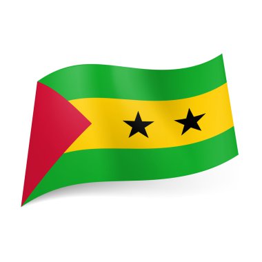 sao tome ve principe Devlet bayrağı.
