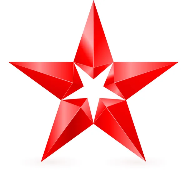 Red star. — Stock Vector