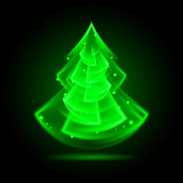 Abstract kerstboom. — Stockvector