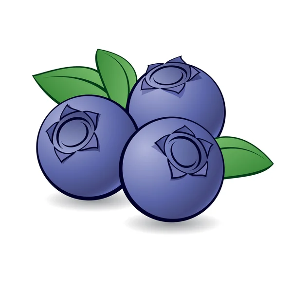 Cartoon blueberry. — Stock Vector