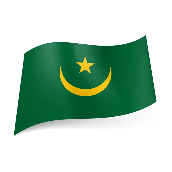 Bandeira do Estado de Mauritânia . — Vetor de Stock