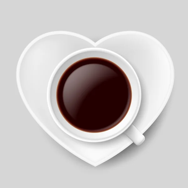 Amor de café — Vetor de Stock