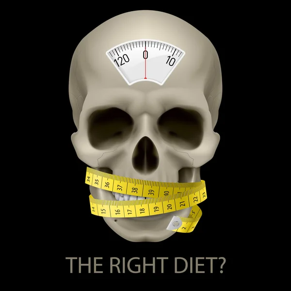 Dieta poco saludable . — Vector de stock