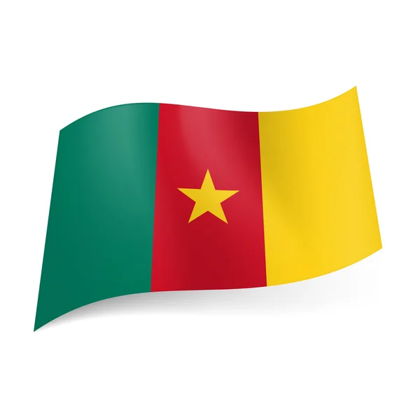 Statligt flagga Kamerun — Stock vektor