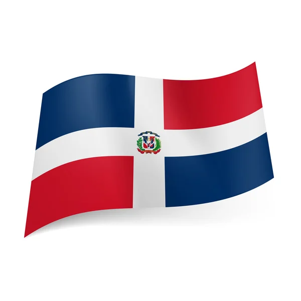 State flag of Dominican Republic — Stock Vector