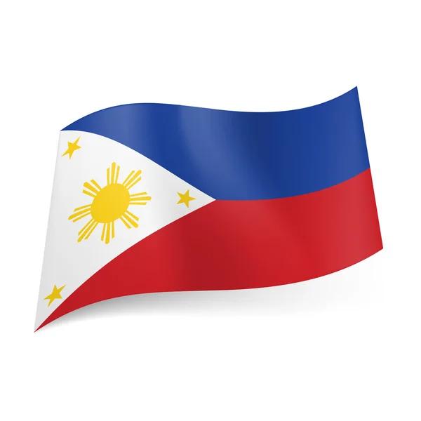 Philippinische Flagge — Stockvektor