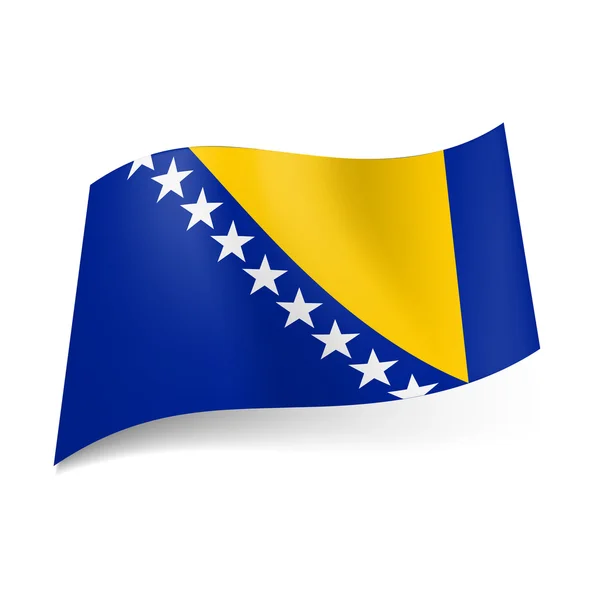 Flaga stanu Bośni i Hercegowiny — Wektor stockowy