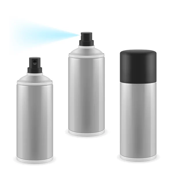 Three spray cans — Stock Vector