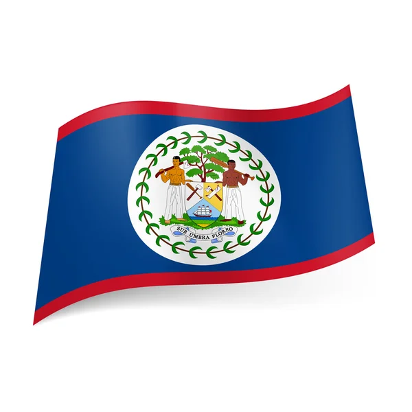 Devlet bayrağı Belize — Stok Vektör