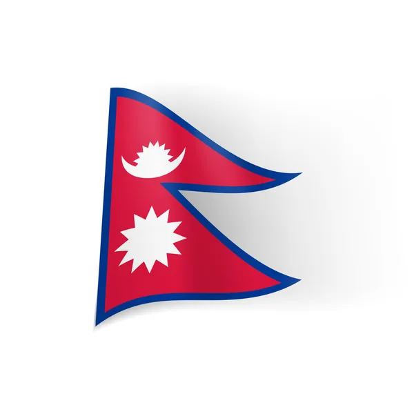 Bandera del estado de nepal — 图库矢量图片