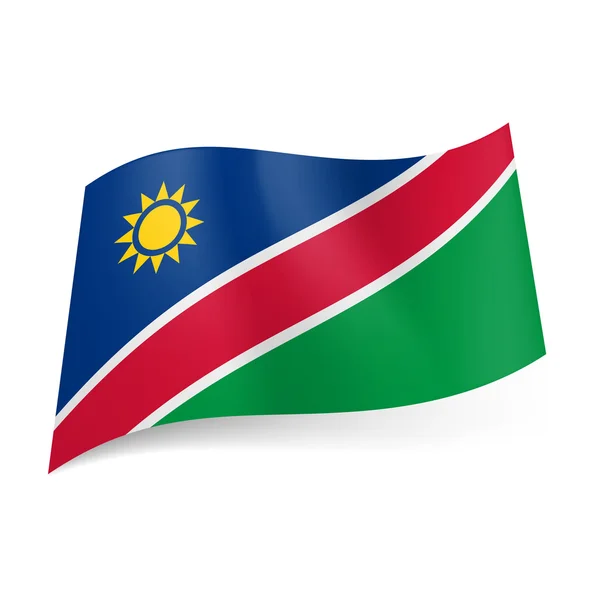 Staatsflagge von Namibia — Stockvektor