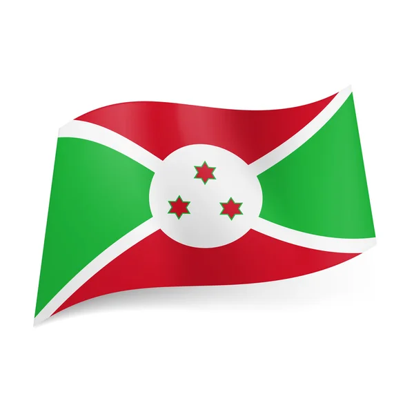 Bandeira do Estado de Burundi — Fotografia de Stock