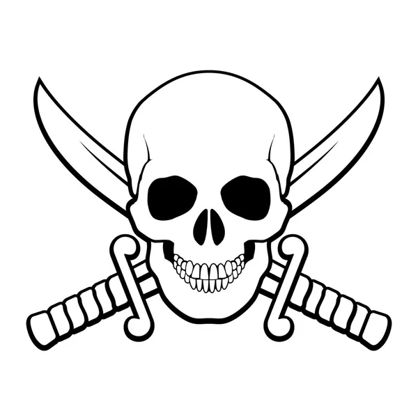 Símbolo pirata — Archivo Imágenes Vectoriales