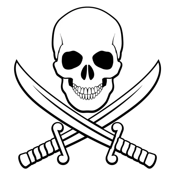 Piratsymbol — Stock vektor