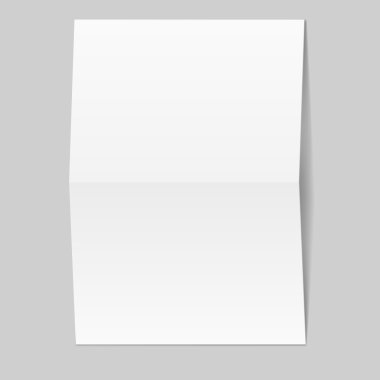 beyaz boş kağıt kartı 