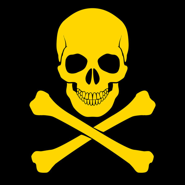 Череп и крестообразные кости
