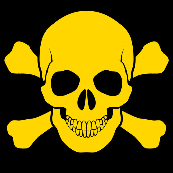 Череп и крестообразные кости
