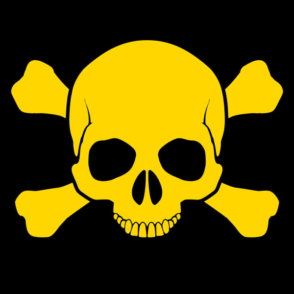 Череп и крестообразные кости
