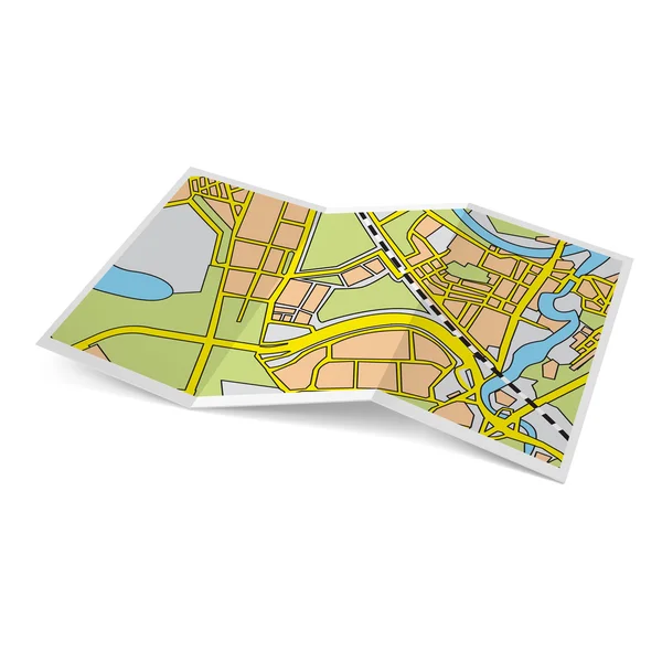 Χάρτης φυλλάδιο — Διανυσματικό Αρχείο