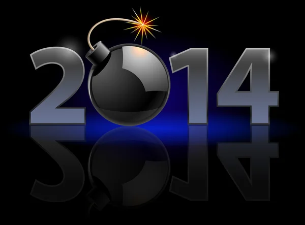 Новый 2014 год — стоковый вектор