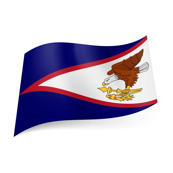Flaga Samoa Amerykańskiego — Wektor stockowy