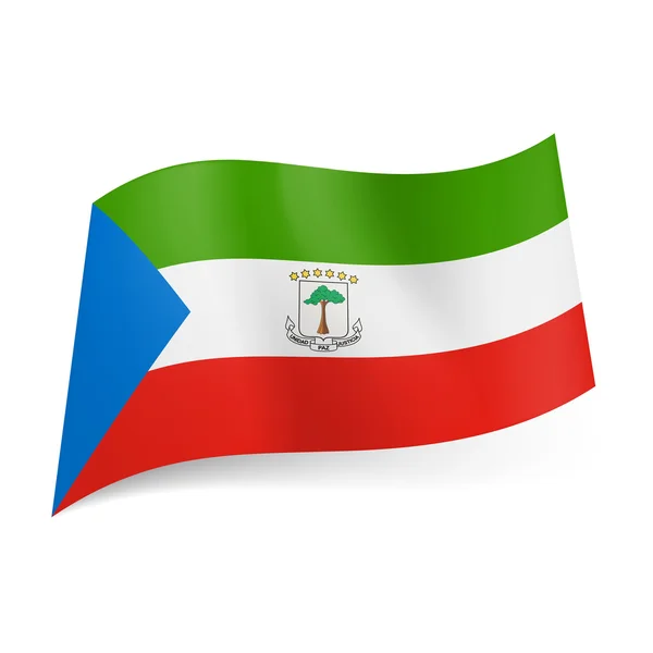 Bandera del Estado de Guinea Ecuatorial — Archivo Imágenes Vectoriales