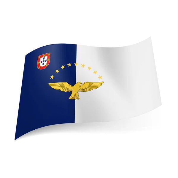 Flagga Azorerna — Stock vektor