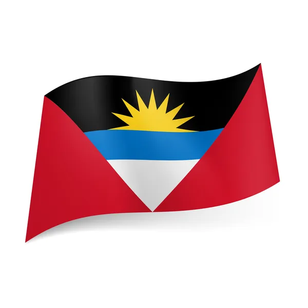 Flagge von Antigua und Barbuda — Stockvektor