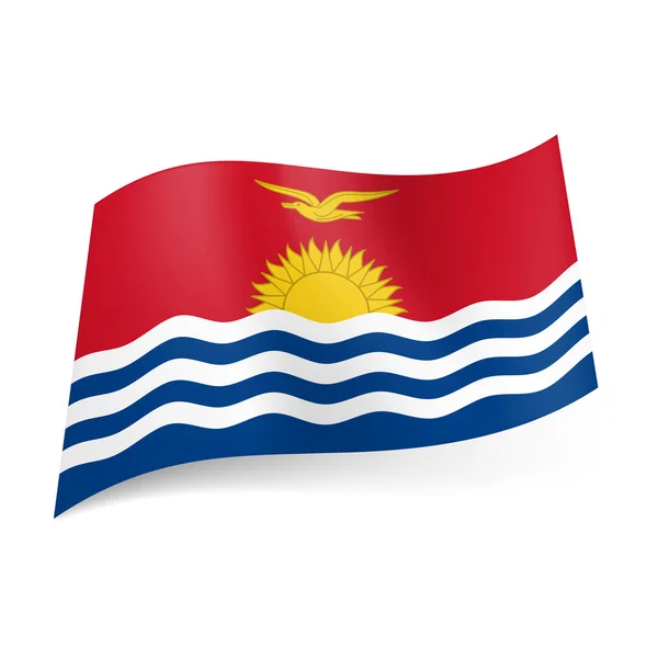 Bandera del Estado de Kiribati — Vector de stock
