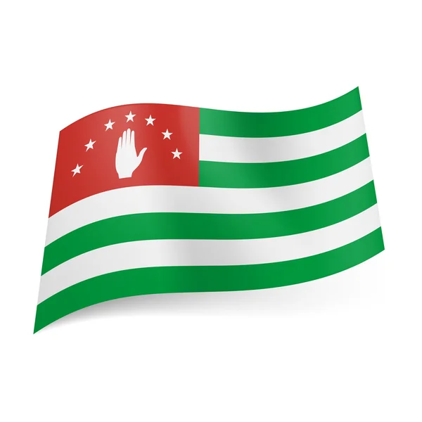 Bandera del Estado de Abjasia — Archivo Imágenes Vectoriales