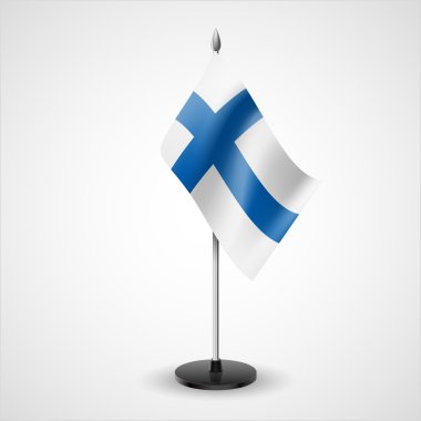 Table flag of Finland clipart