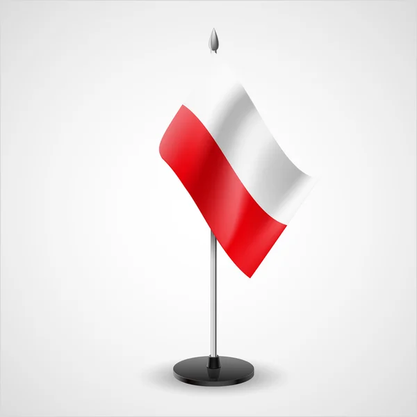 Tabell under polsk flagg — Stock vektor