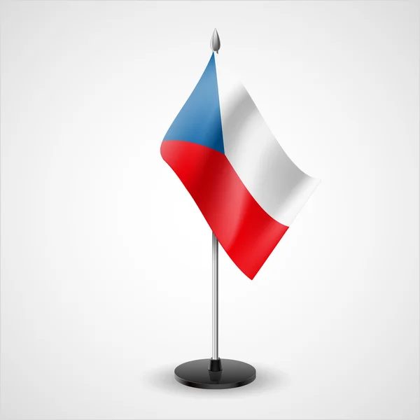 Table flag of Czech Republic — Stock Vector